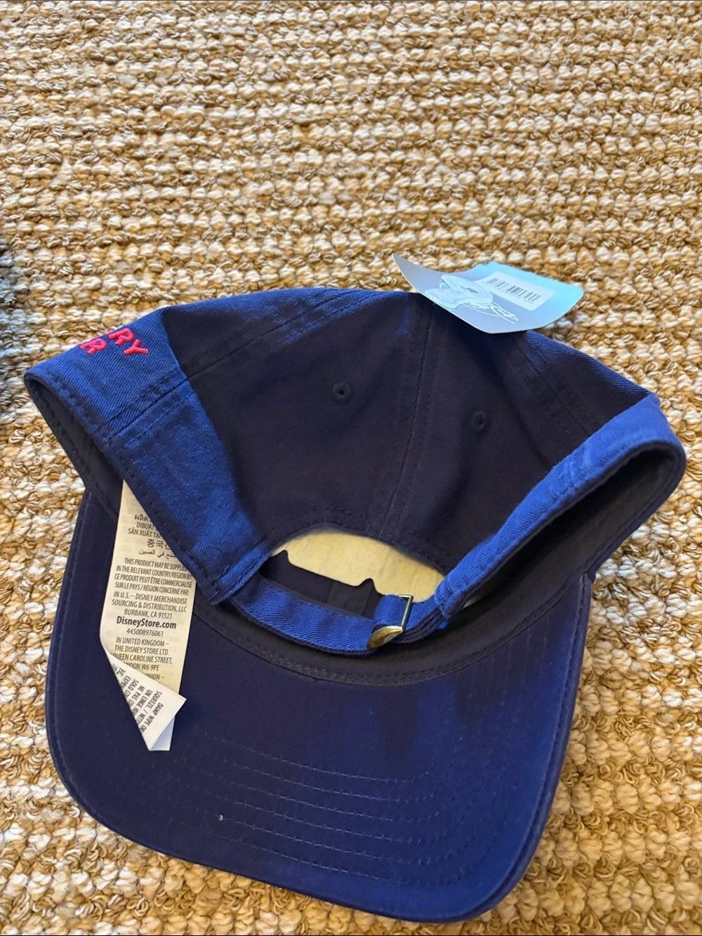 Disney Navy Mickey Mouse Club Embroidered Kids Cap with Red Patch